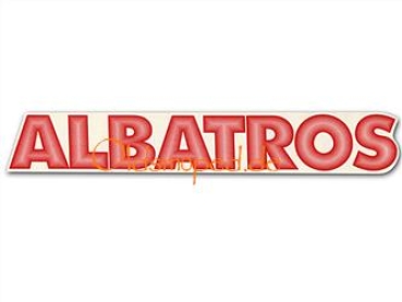 Aufkleber, Klebefolie, Schriftzug "Albatros" (14cm), Simson SD50
